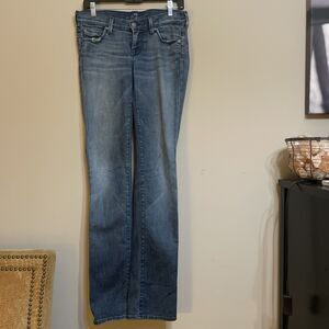 Seven7  Womens Denim Jeans 26 Butterfly Cutout Pockets Straight